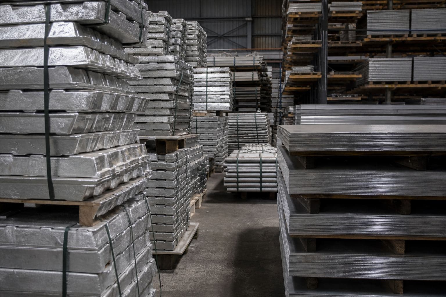 Industrial metal stock