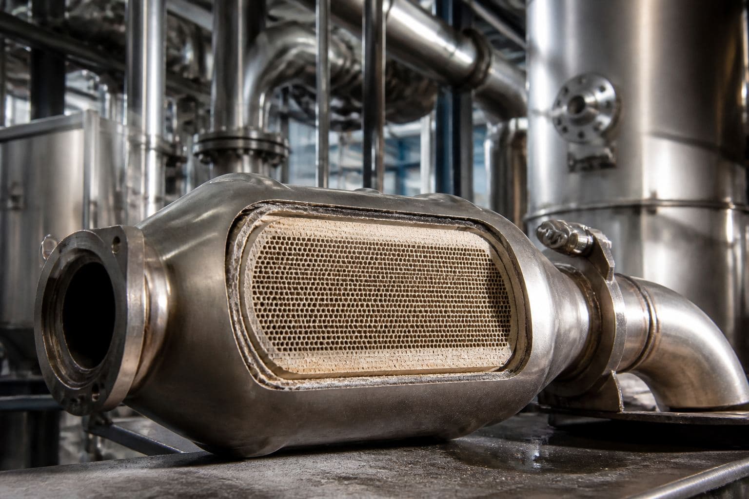 Industrial metal used in catalytic and chemical plant