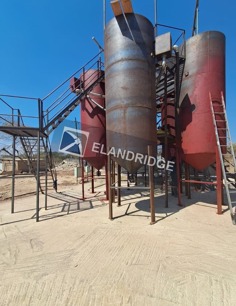 Adsorption tanks on the Yellow Snake CIP circuit